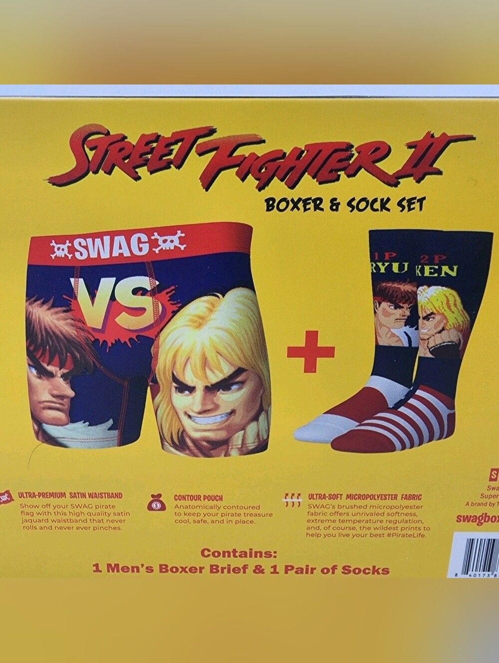 Street Fighter Boxer Briefs & Socks In Gift Box